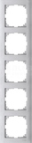 MERTEN M-PURE aluminium Ramka 5-krotna