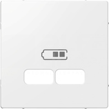 MERTEN SYSTEM M biel polarna Płytka centralna gniazda ładowania USB