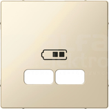 MERTEN M kremowy Płytka cent.gn.ład.USB