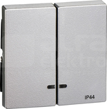 MERTEN M IP44 aluminium Klawisz 2x podśw.
