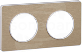Odace S52P804L Podstawa biała bronze Ramka 2-krotna