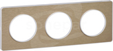 Odace S52P806L Podstawa biała bronze Ramka 3-krotna