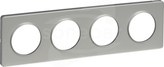 Odace S53P808 Podstawa aluminium aluminium Ramka 4-krotna