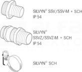 SILVYN SI 11x14 (50mb) WĄŻ OCHRONNY szary PVC