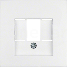B.1/B.3/B.7 GLAS śnieżnobiały Element centr.gn.TAE/głośnikowego