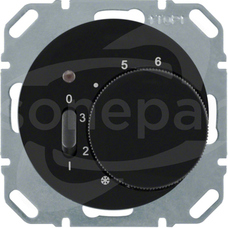 R.1/R.3 czarny połysk Regulator temp.pomieszczenia