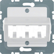 142709 biały Płytka czołowa do 3 MINI-COM Module