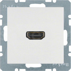 S.1/B.3/B.7 GLAS śnieżnobiały połysk Gniazdo HDMI
