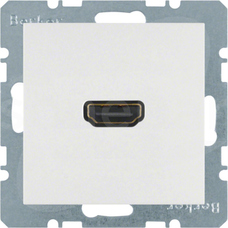 S.1/B.3/B.7 biały mat Gniazdo HDMI