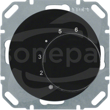 R.1/R.3 czarny połysk Regulator temp.pomieszczenia