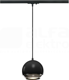 LIGHT EYE 150 MAX.75W QPAR111 czarny/chrom Oprawa halogenowa na szynę wisząca