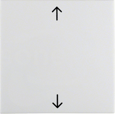 S.1/B.3/B.7 GLAS śnieżnobiały połysk Klawisz 1x z nadr.strzałki