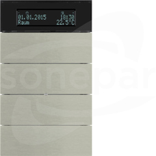 75664593 4-krotny INOX Przycisk z wyświetlaczem