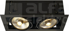 KADUX 2 2x50W GU10 Downlight czarny mat
