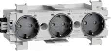 GS30019011 antracyt Gniazdo SCHUKO 3x front.