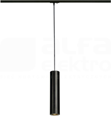 ENOLA B PD-1 50W GU10 1F czarny Oprawa halogenowa wisząca z adapterem