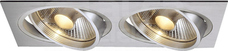 NEW TRIA II ES111 2x75W GU10 Oprawa halogenowa alu.piask.