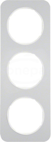 R.1 aluminium/biały Ramka 3-krotna