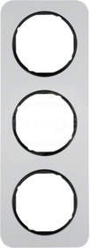 R.1 aluminium/czarny Ramka 3-krotna