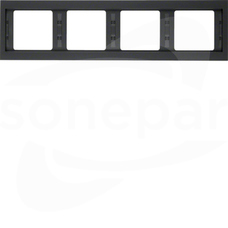 K.1 antracyt mat lakierowany Ramka 4-krotna pozioma