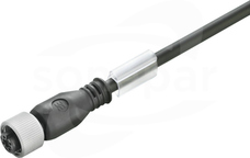 SAIP-M12BG-3-3.0U Wtyk z kablem prosty żeński