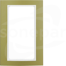 B.3 aluminium/złoty/biały Ramka z dużym wycięciem