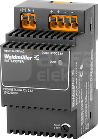 PRO INSTA 30W 16V 2.6A
 Zasilacz DC