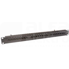 19cali UTP kat.6 1U 24xRJ45 z półką Panel