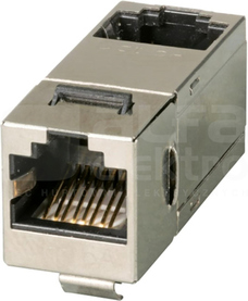 RJ45 kat.6A STP snap-In 90° Przelotka keystone