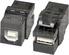 USB 2.0 A-B Przelotka keystone