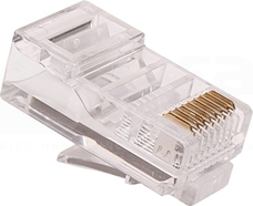 RJ45 kat.5e UTP (100szt) Wtyk na kabel okrągły