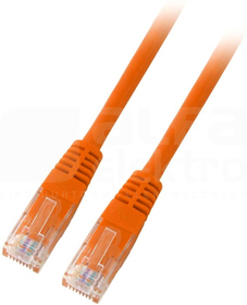U/UTP kat.6 PVC CCA pomarańczowy 5m Patchcord miedziany