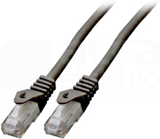 U/UTP kat.6 LSZH CCA czarny 0,5m Patchcord miedziany
