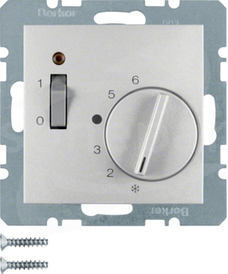 B.1/B.3/B.7 GLAS aluminium Regulator temp.pomieszczenia