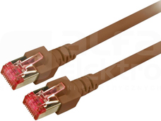 S/FTP kat.6 LSZH brąz 15m Patchcord miedziany