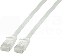 U/UTP kat.6A PVC biały 1m Patchcord miedziany