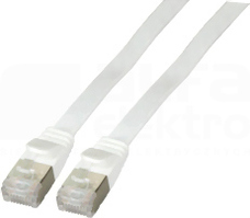 U/FTP kat.6A PVC biały 1m Patchcord miedziany