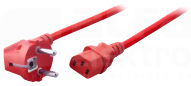 Schuko 90st.-C13 180st.biały 1,8m Kabel zasilający