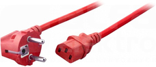 Schuko 90st.-C13 180st.czerwony 1,8m Kabel zasilający