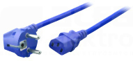 Schuko 90st.-C13 180st.niebieski 1,8m Kabel zasilający