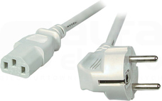 CEE7/7-C13 szary 5m Kabel zasilający
