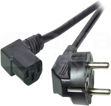 CEE7/7-C13 czarny 2m Kabel zasilający