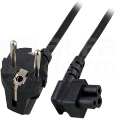 CEE7/7-C5 czarny 1,8m Kabel zasilający