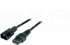 C13-C14 czarny 3m Kabel zasilający z blokadą