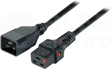 C19-C20 czarny 3m Kabel zasilający z blokadą