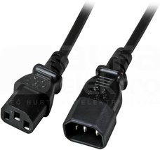 C13-C14 czarny 2m Kabel zasilający