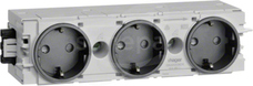 GS30009011 antracyt Gniazdo SCHUKO 3x C-PROFIL