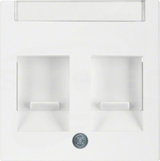 S.1/B.1/B.3/B.7 GLAS śnieżnobiały Element centr.2x z zasuw/polem opis.