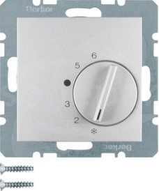 B.1/B.3/B.7 GLAS aluminium Regulator temp.pomieszczenia