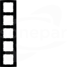B.3 aluminium/czarny/antracyt Ramka 5-krotna